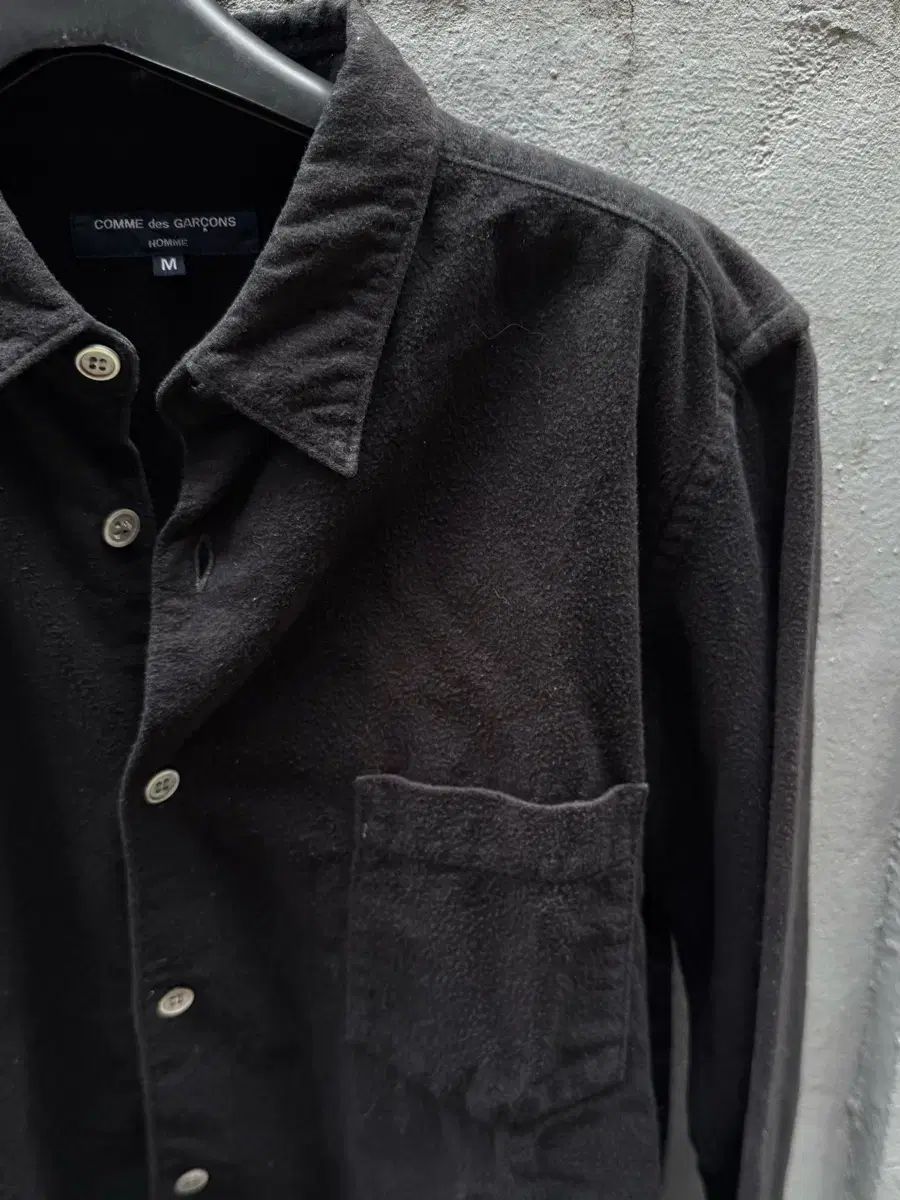 COMME des GARCONS コム デ ギャルソン オム ヴィンテージ モヘア 鍛造した ワンポケット シャツ