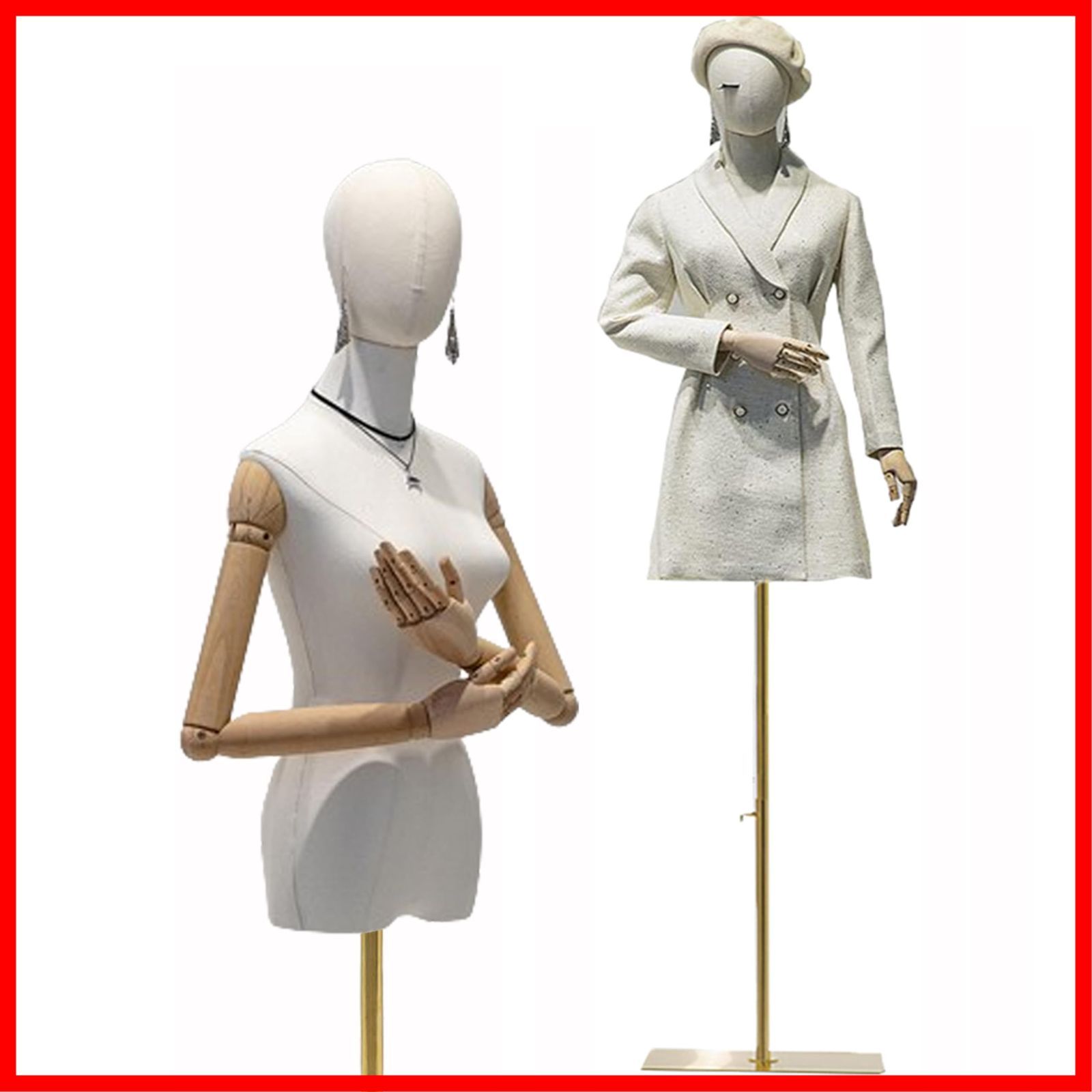 腕つき 女性用トルソー レディース 楽天市場】【業務用】婦人腕付き芯地張トルソー 9号 ステンレス