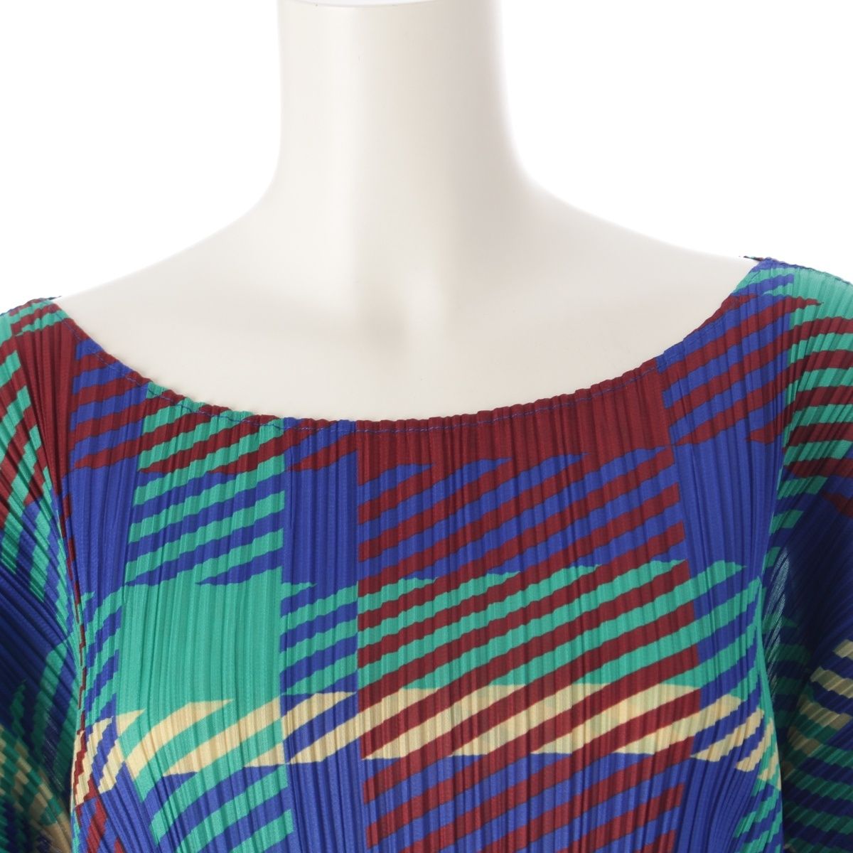 プリーツプリーズ イッセイミヤケ チェック柄 ワンピース PP43-JH685  