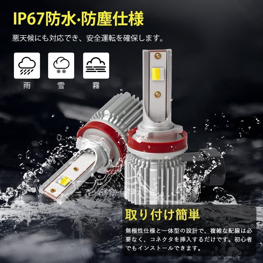 フォグランプ LED バルブ IP67防水 通販