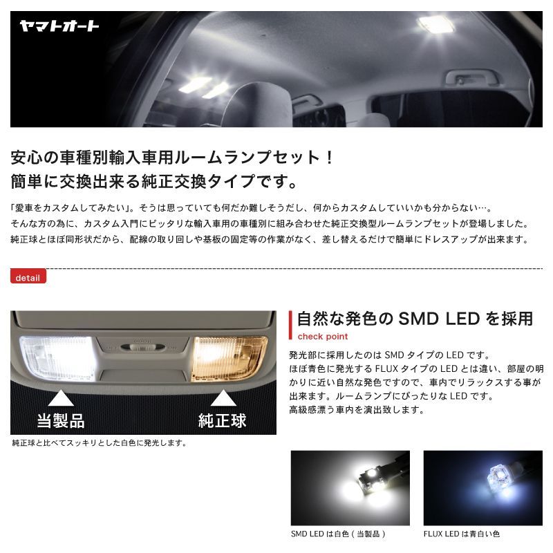 【車検対応u0026抵抗搭載】 アウディ 8RC Q5 [H21.5～] LEDルームランプ16点セット 【警告灯対策 抵抗付】 室内灯 SMD 採用 警告灯  キャンセラー内蔵 輸入車 外車 欧州車