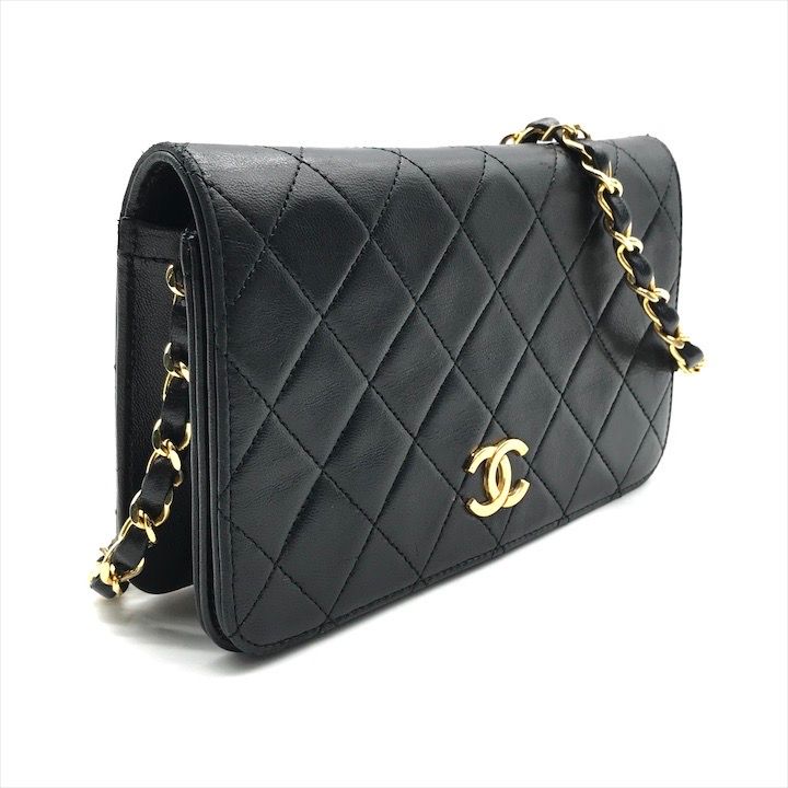 良品 CHANEL シャネル ココマーク ミニマトラッセ ラムスキン