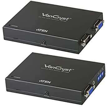 非常に良い ATEN VE170Q Cat5タイプ アナログVGAエクステンダー スキュー調整対応