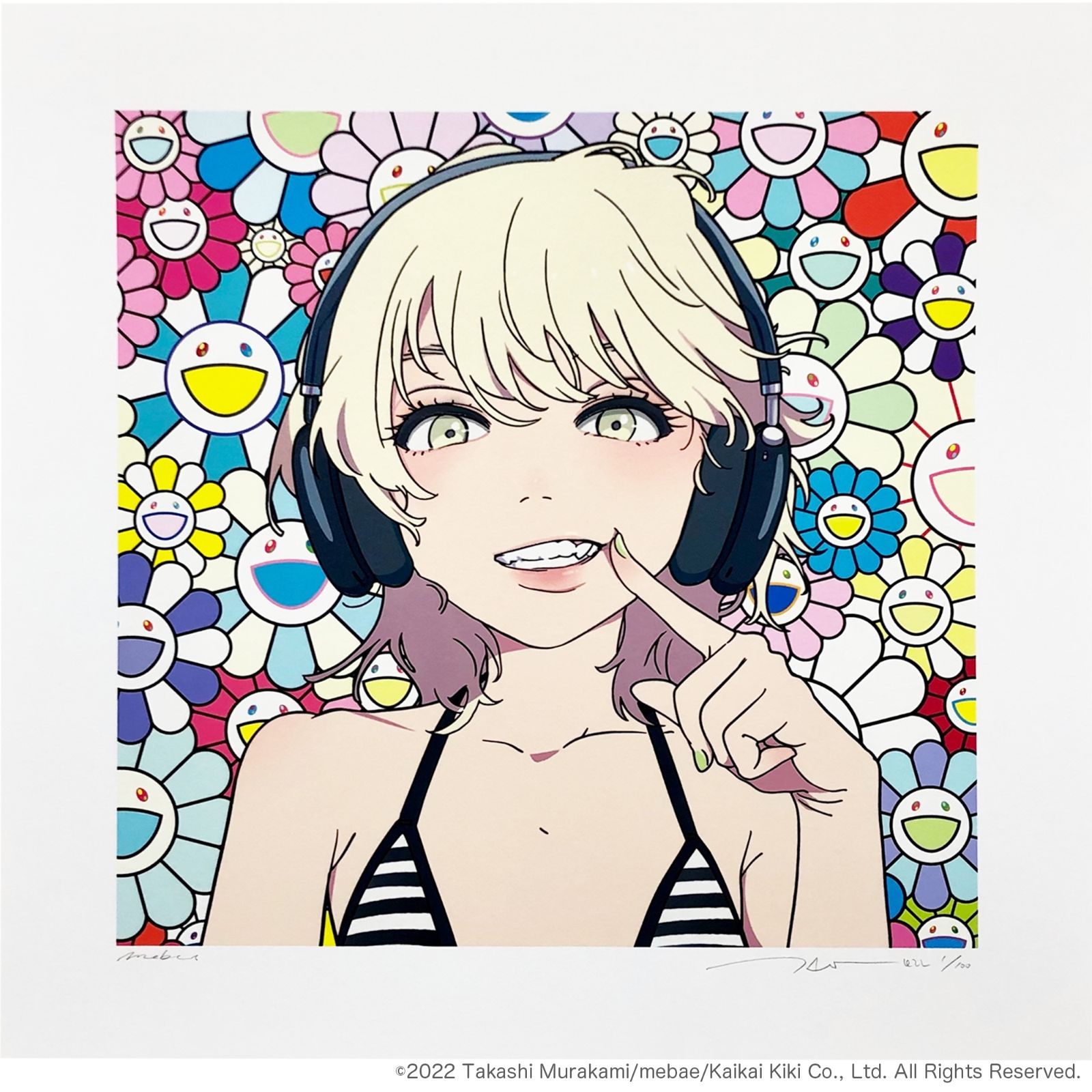 mebaesmile_01 w M.F 村上隆SP版 版画 SP25