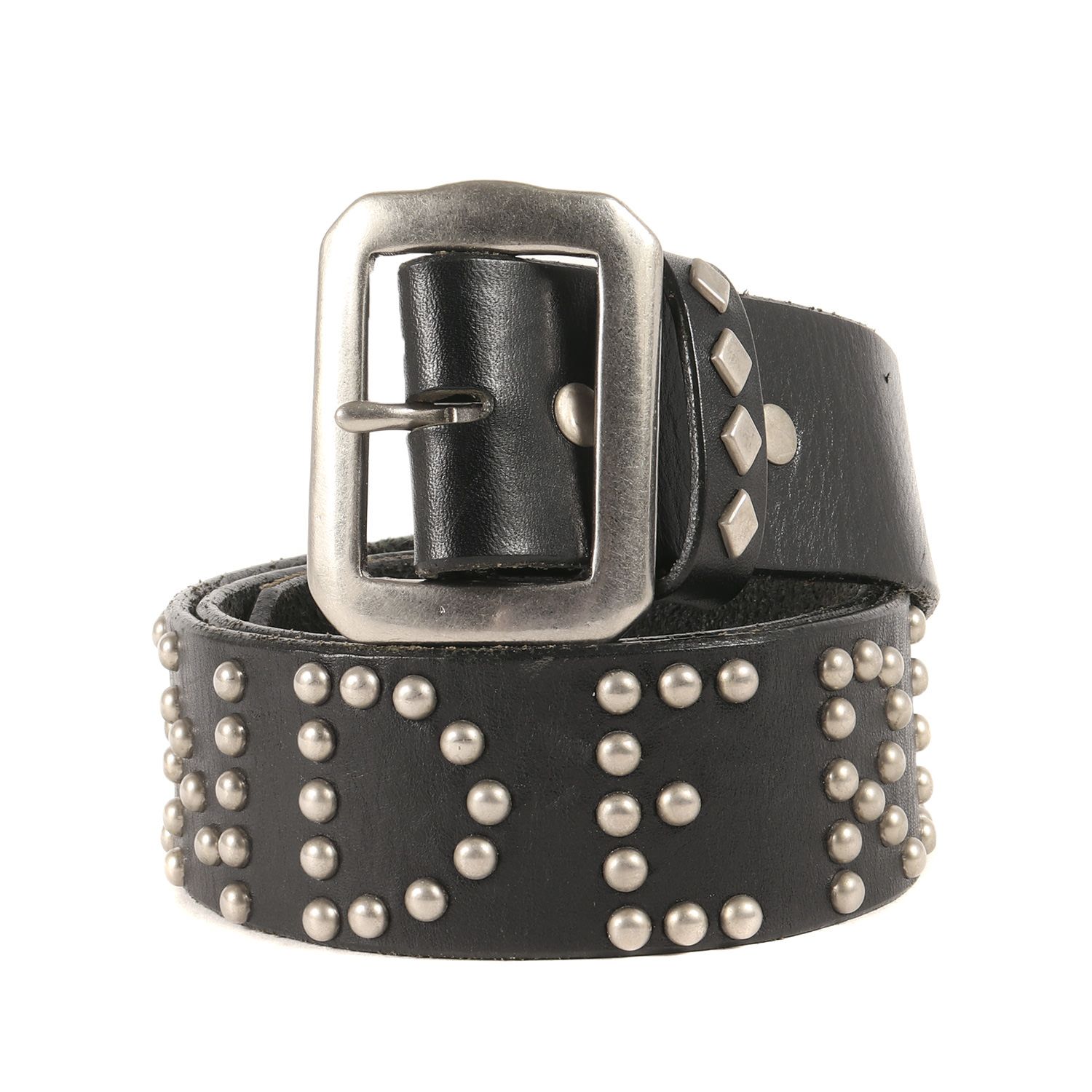 TENDERLOIN テンダーロイン ベルト サイズ:36 HTC PORTER ブランドロゴ スタッズ レザーベルト T-STUDS BELT ブラック 黒 ポーター コラボ アイテム【メンズ】