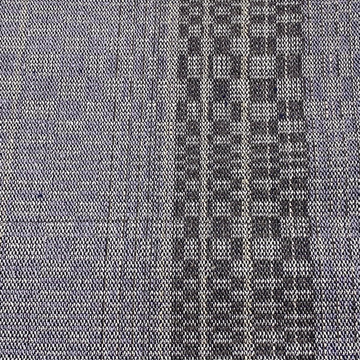 名古屋帯 秀品 八寸名古屋帯 幾何学 灰紫 正絹