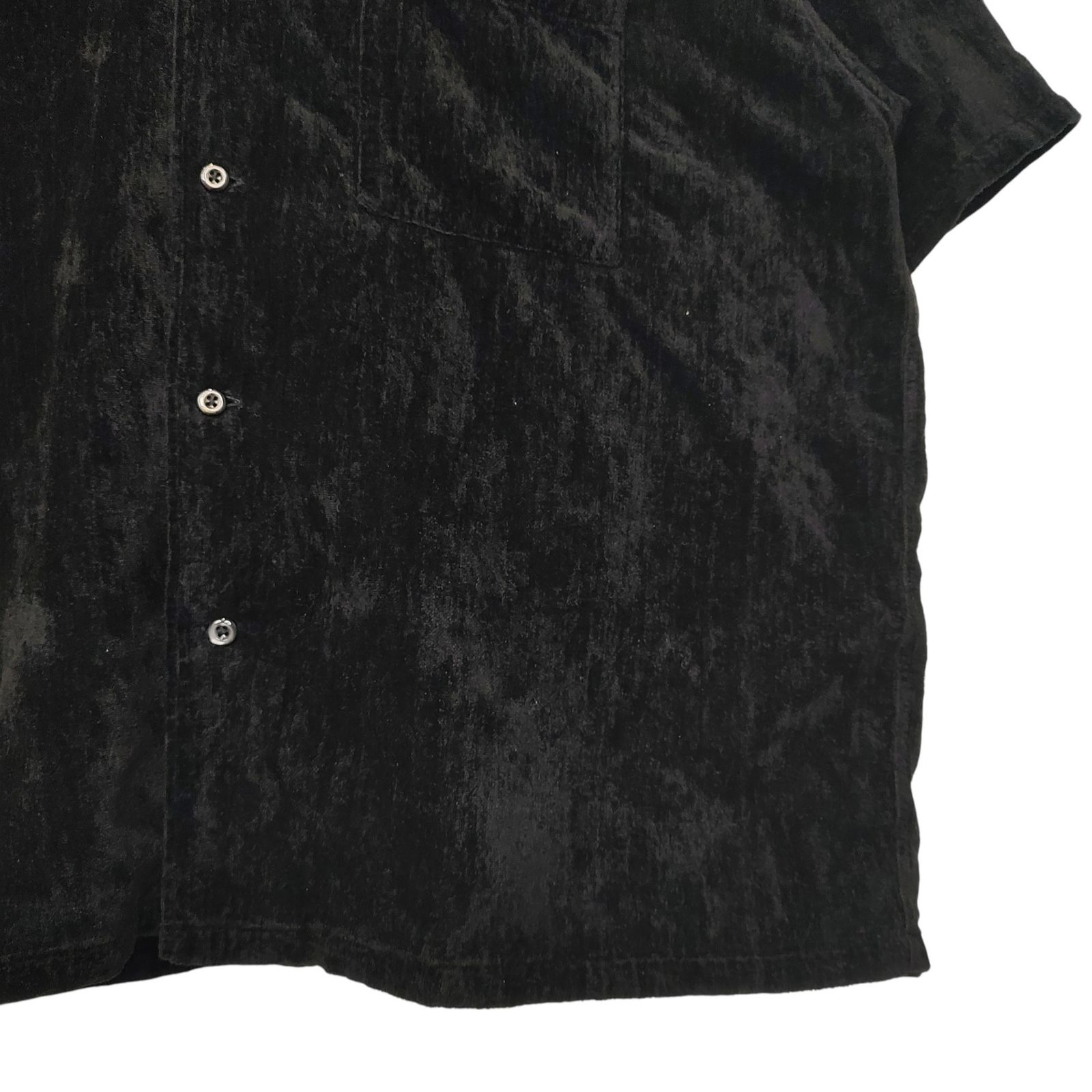 COOTIE クーティー 23SS Garment Dyed L/C Velvet Open Collar ベロア 