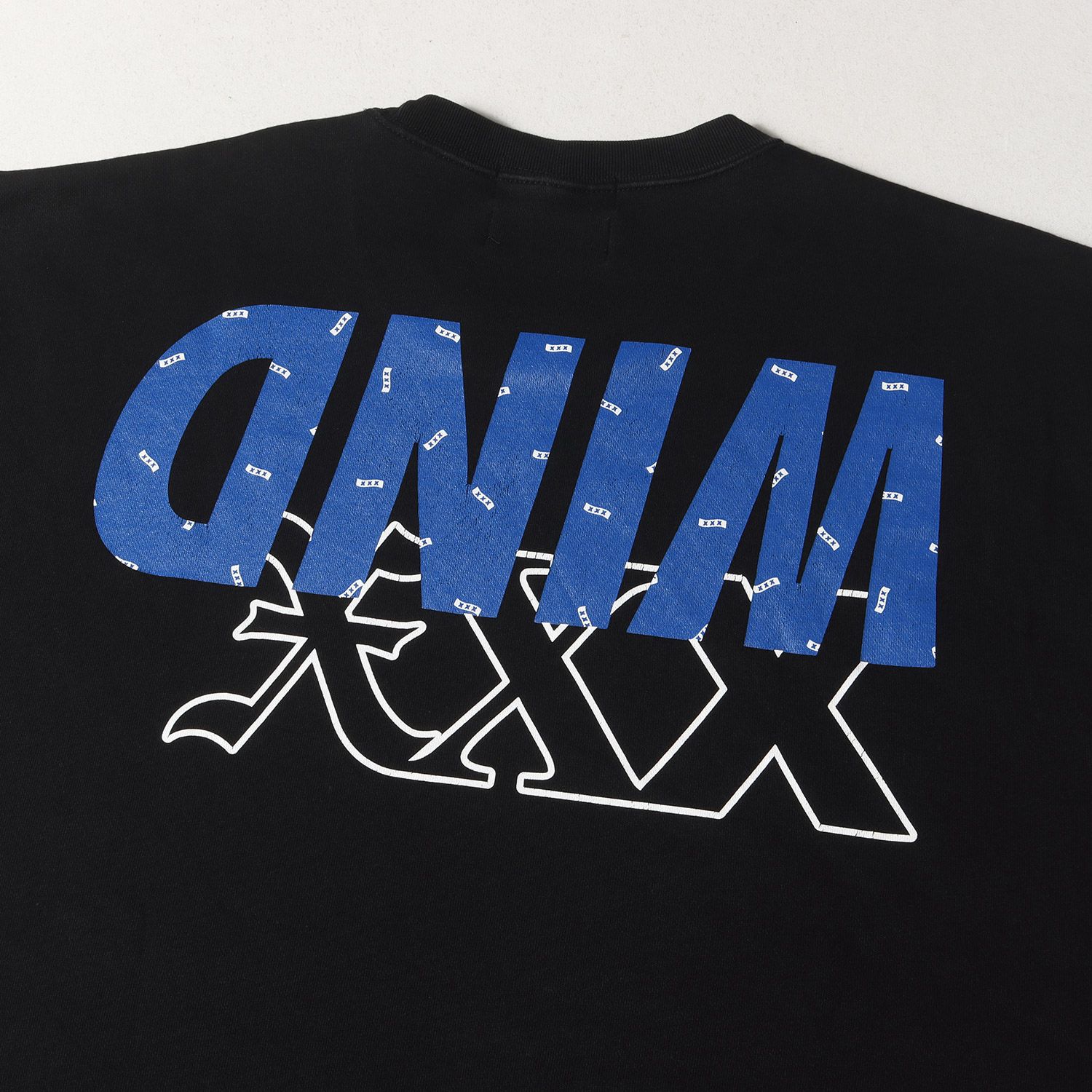 WIND AND SEA ウィンダンシー スウェット サイズ:XL / 20AW ×GOD SELECTION XXX モノグラムロゴ スウェットシャツ (MONOGRAM CREWNECK) / ブラック 黒 / トップス トレーナー コラボ【メンズ】【中古】 WIND AND SEA ウィンダンシー スウェット サイズ:XL / 20AW ×GOD