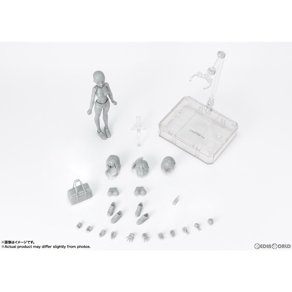 S.H.Figuarts フィギュアーツ ボディちゃん -スクールライフ- Edition DX SET Gray Color Ver. 完成品 可動フィギュア バンダイスピリッツ UP786_INFO