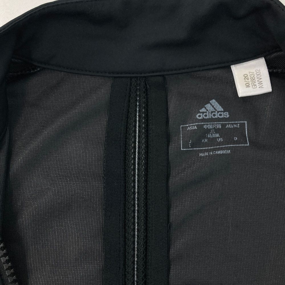 サイズ：XOT ADIDAS GOLF アディダスゴルフ  ジップジャケット  ブラック系 [240101435824] ゴルフウェア レディース ストスト adidas ADIDAS GOLF アディダスゴルフ 長袖 ジップ ジャケット