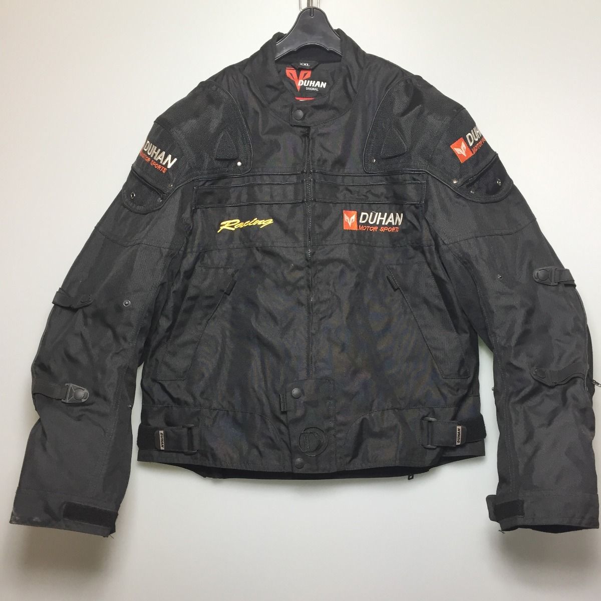 Duhan ドゥーハン バイクジャケットu0026パンツセット ブラック XXL