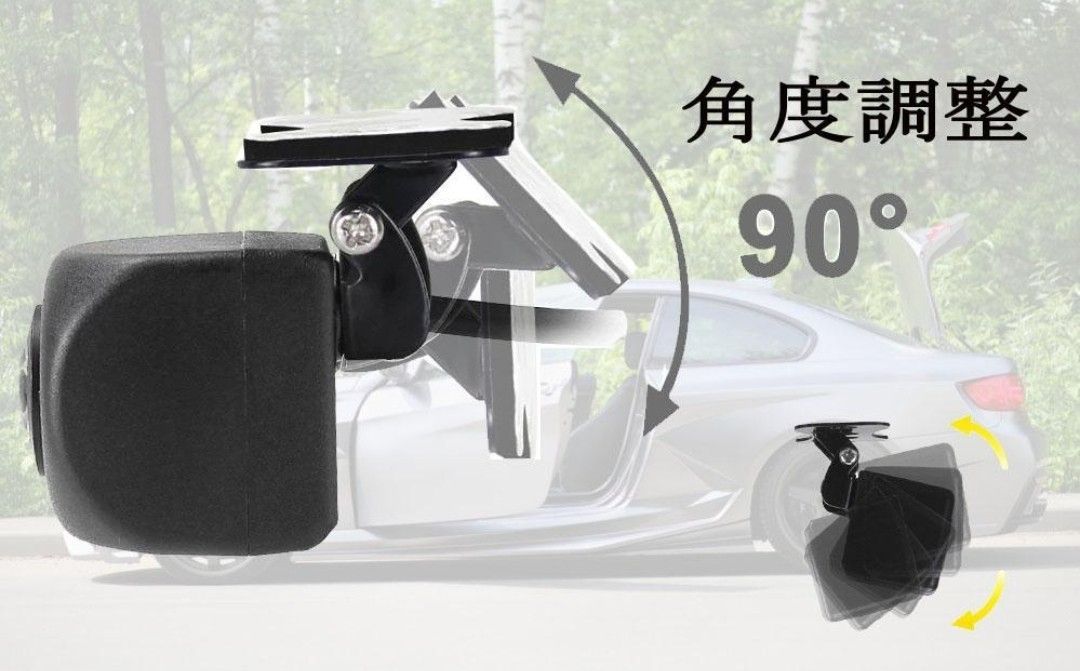 車載バックカメラ 100万画素/62万画素切替 車載カメラ 超広角 リア