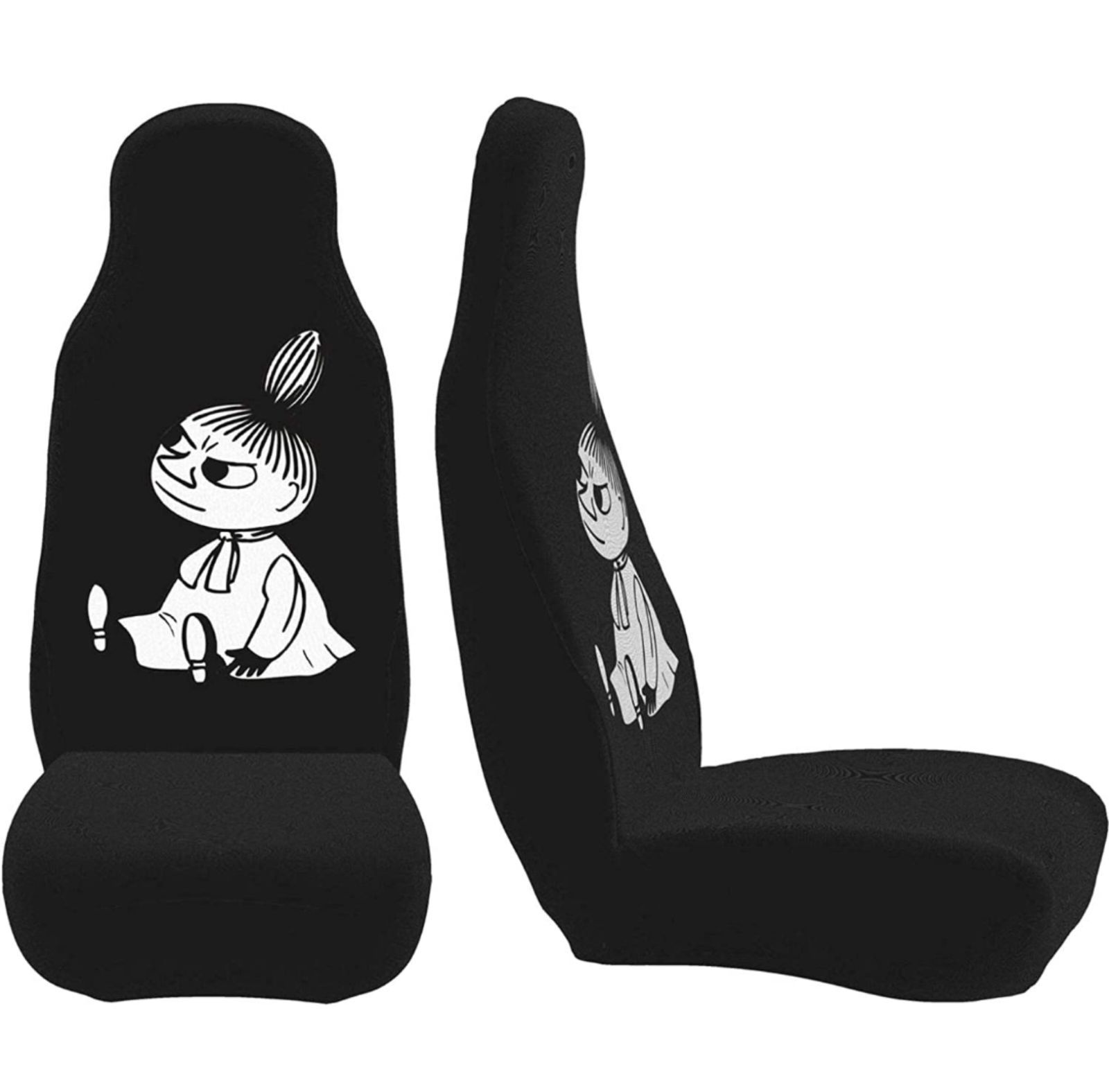 ムーミン カーシートカバー ２枚セット 前席用 軽 普通車適用 フロント