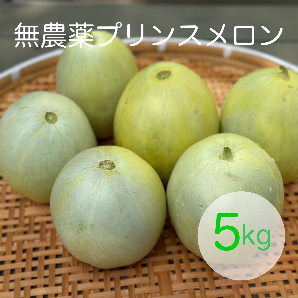 富山県産 無農薬プリンスメロン 5kg - メルカリ