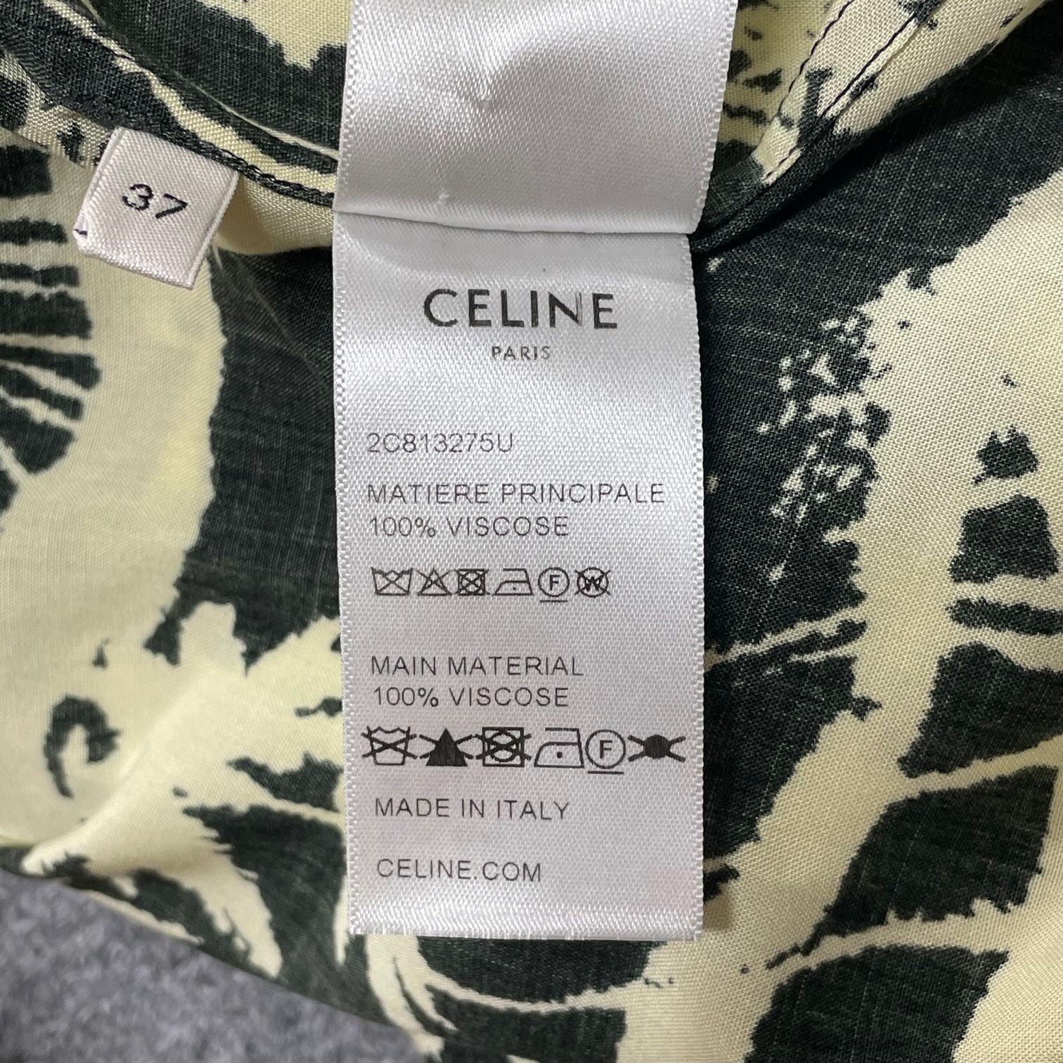 国内正規 CELINE セリーヌ 23SS パーム&タイガープリント ドラッグ