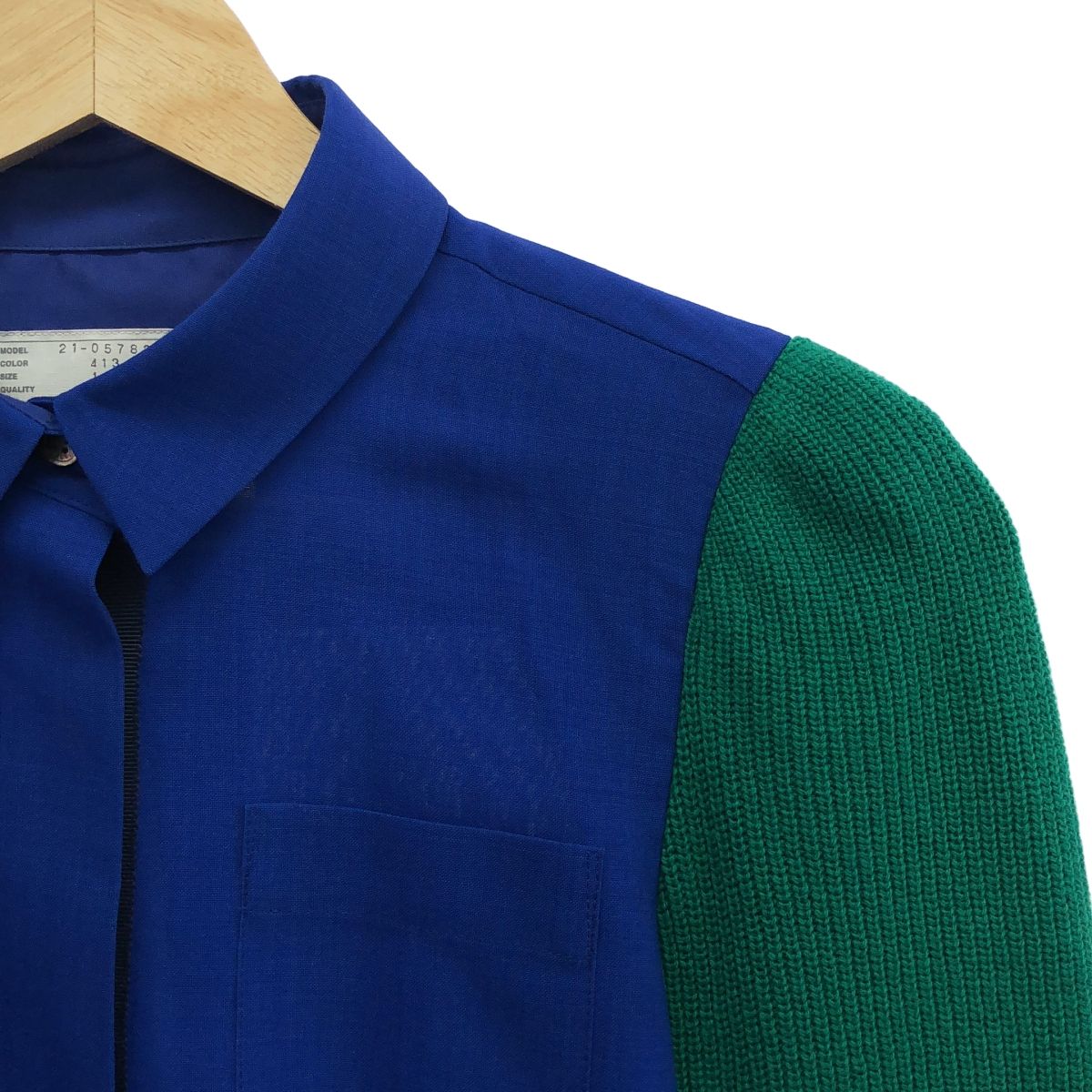 美品】 sacai / サカイ | 2021AW | Suiting Mix Shirt ニット