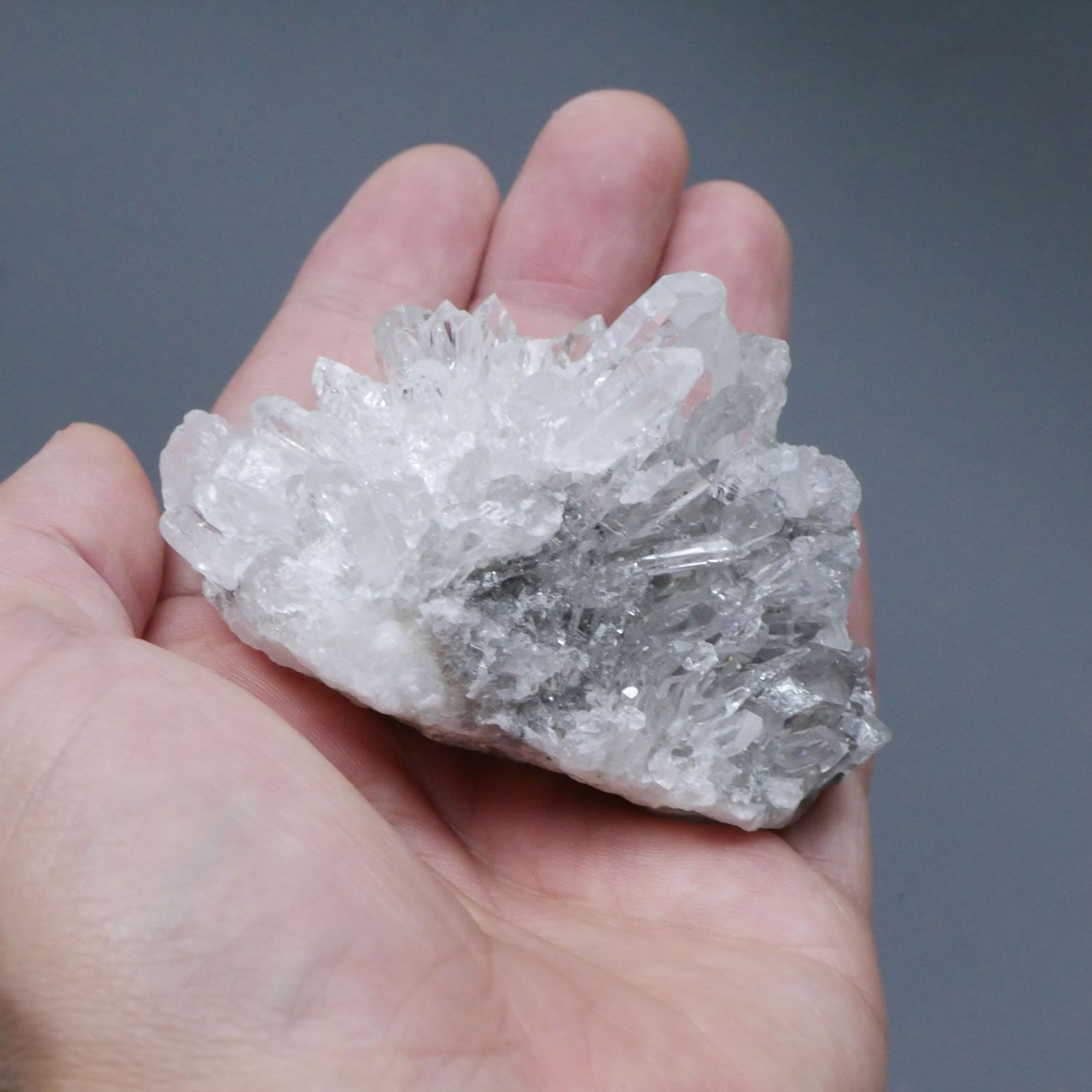 四川省産 菊花水晶 クラスター 1点物 約110g(レインボー部分 四川省産 菊花水晶 クラスター 1点物 約110g(レインボー部分