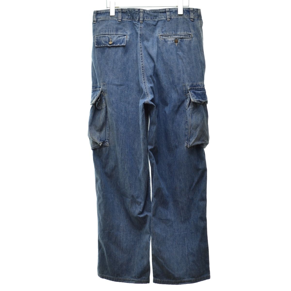 RRL/DOUBLERL】90s USA製 3つ星タグ デニムカーゴパンツ - メルカリ