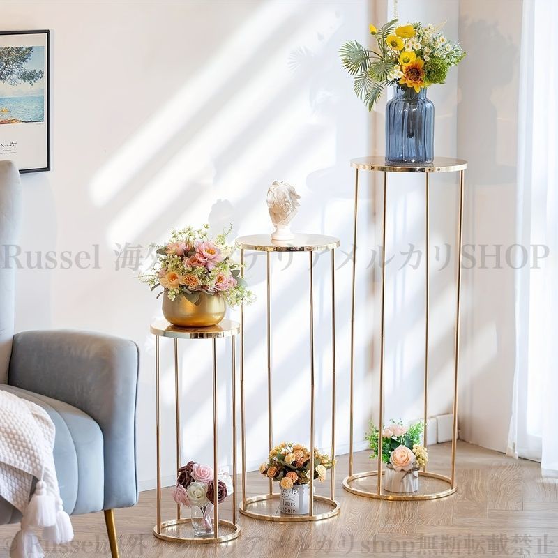 フラワースタンド 3個セット エレガント ゴールド おしゃれ かわいい
