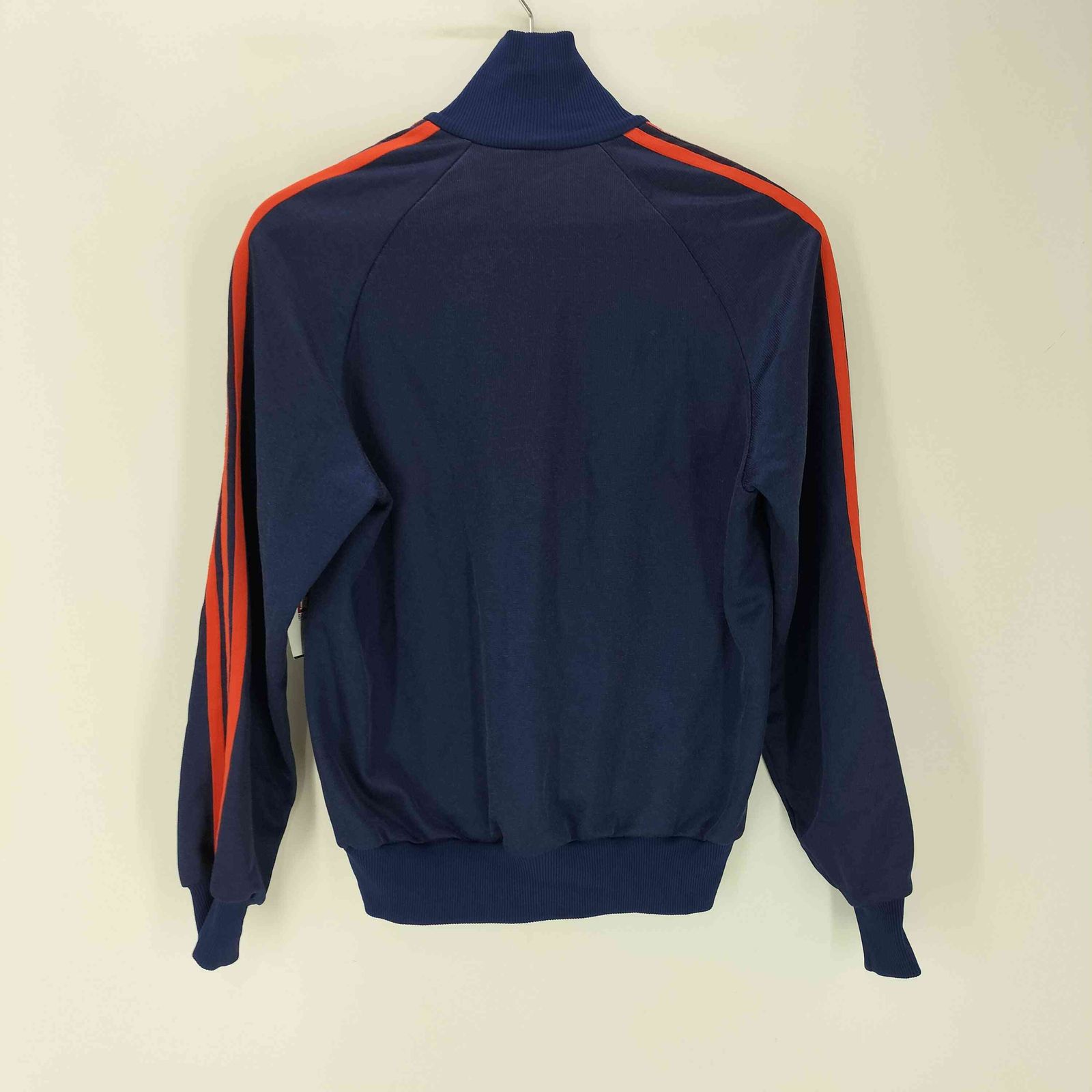 アディダス adidas 80S 西ドイツ製 万国旗タグ トレフォイルロゴ ハーフジップ タートルネック トラック ジャケット ジャージ バイカラー ラグラン メンズ D 42