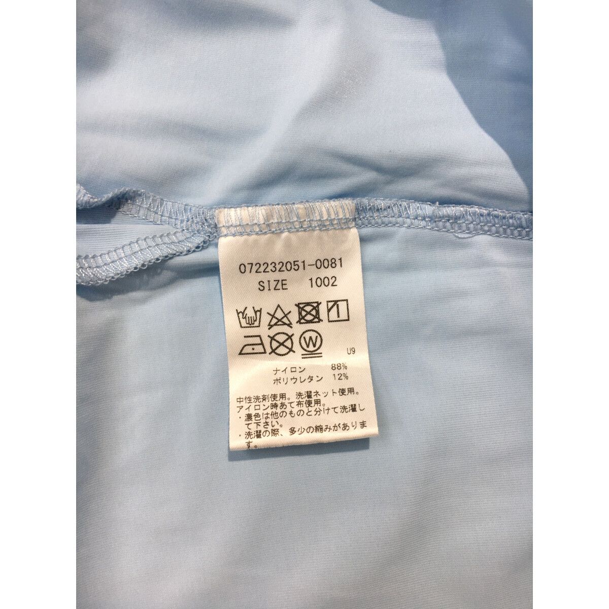 coco 中古 ワック WAAC レディース 長袖ポロシャツ 2(M) 水色 薄手 ストレッチ coco 中古 ワック WAAC レディース 長袖ポロシャツ 2(M) 水色