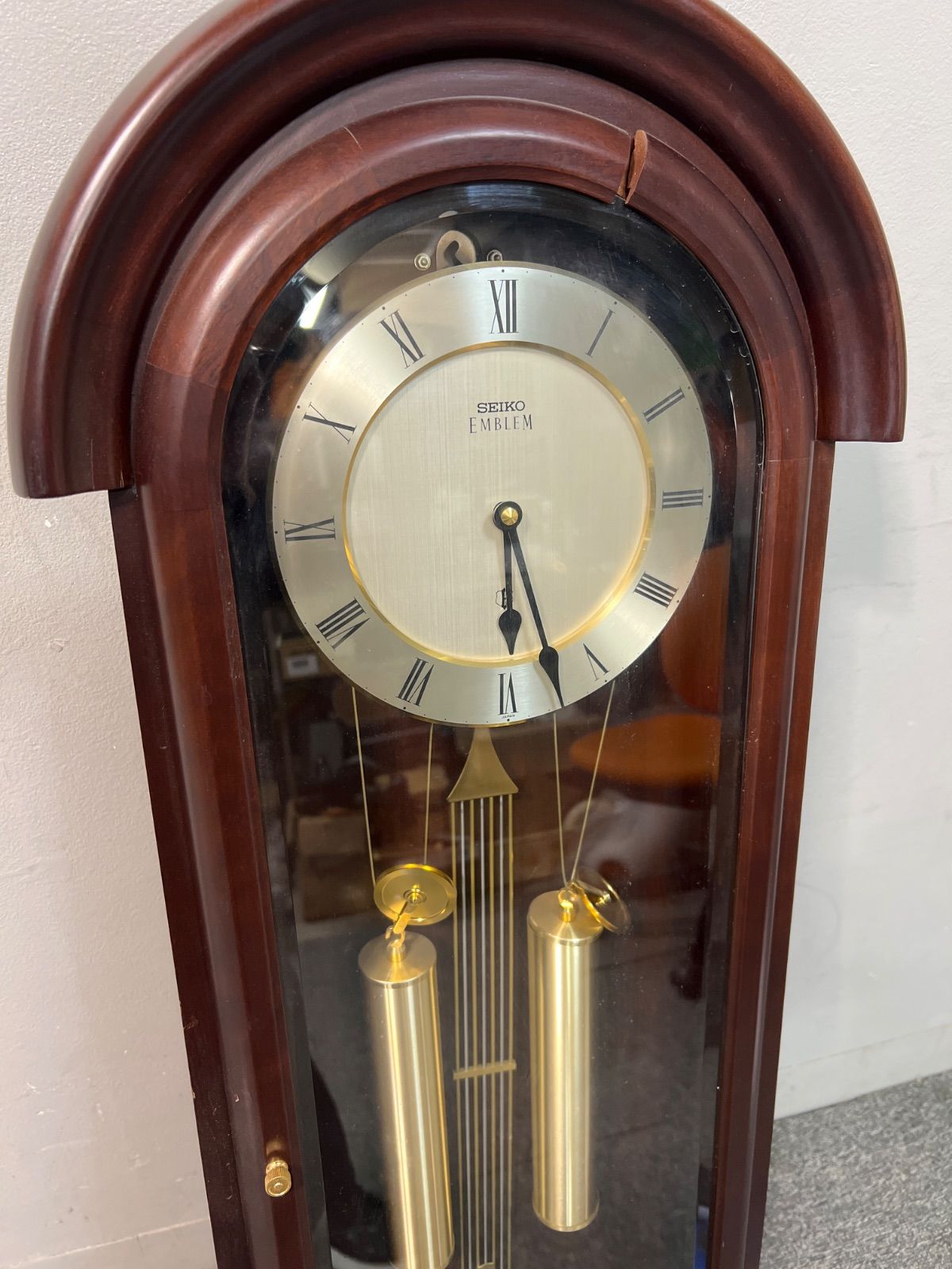 SEIKO EMBLEM 振り子 時計 HS304B Yahoo!オークション - SEIKO