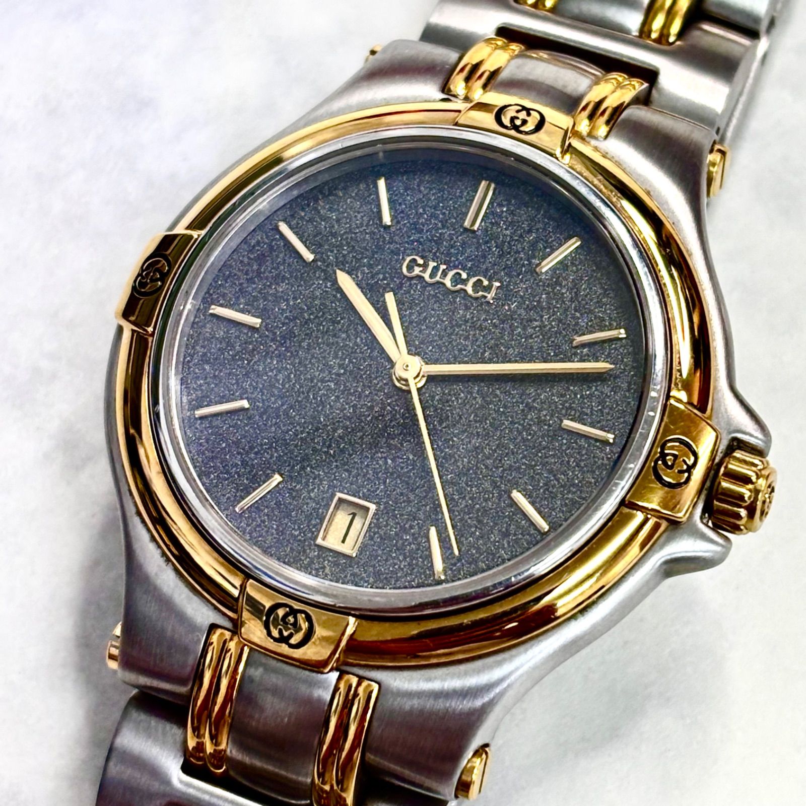 上美品⭐️GUCCI グッチ】 GPコンビモデル 9040M メンズクオーツ