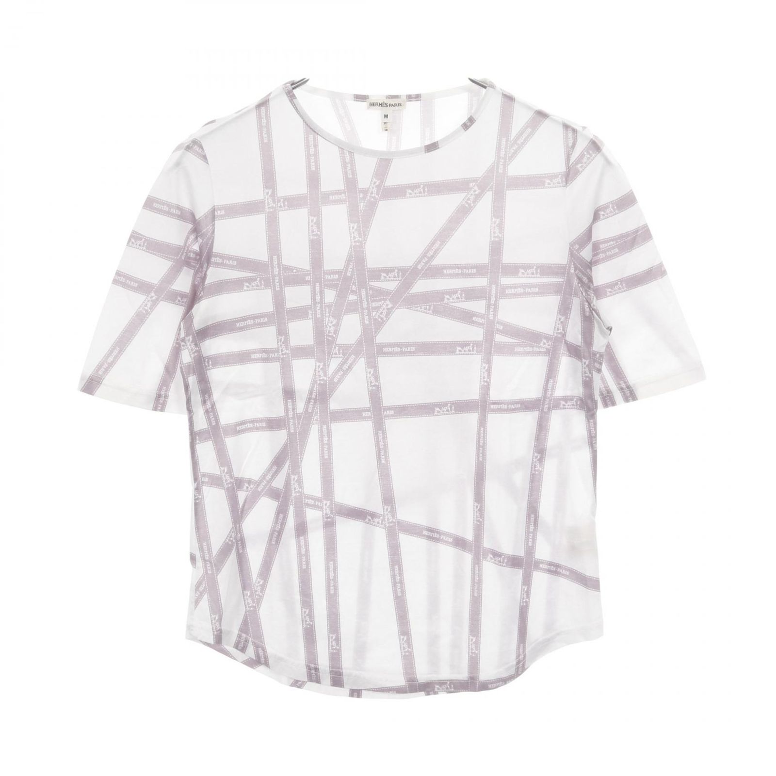 エルメス HERMES カットソー M コットン Tシャツ レディース Used A