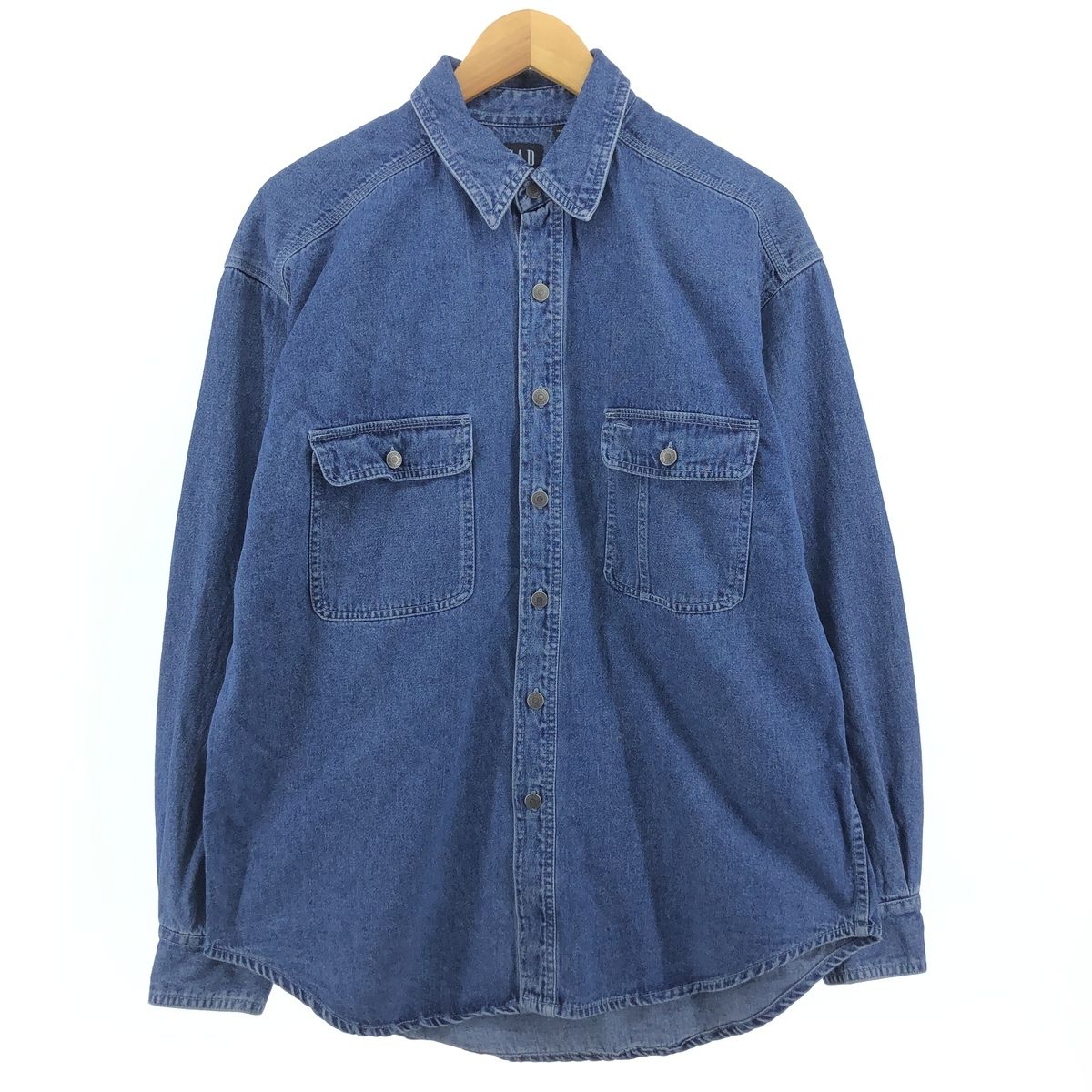 古着 90年代 ギャップ GAP DENIM オールドギャップ 長袖 デニムシャツ メンズL相当 ヴィンテージ/eaa499816