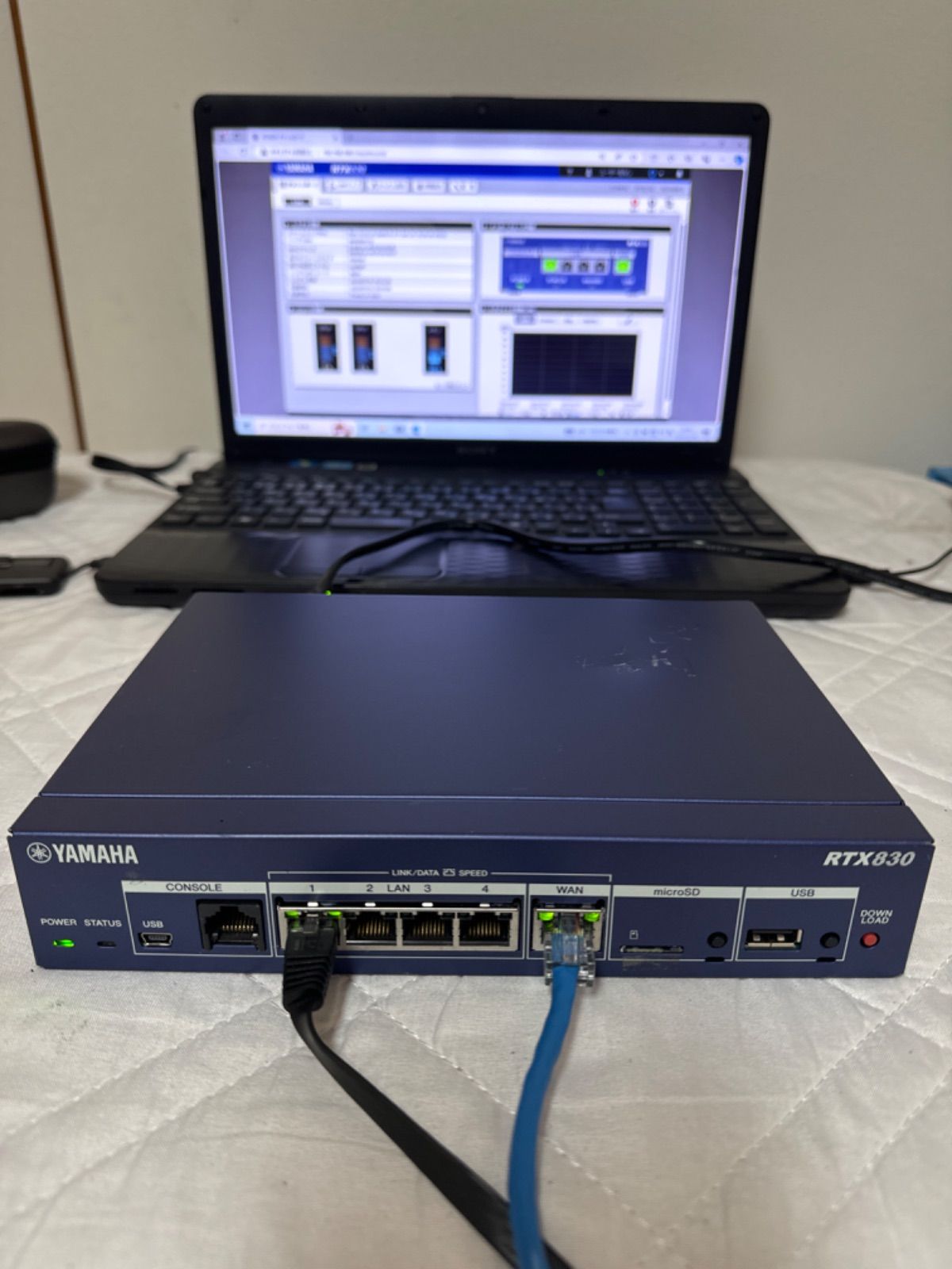YAMAHA RTX830 ギガアクセス VPN ルーター ヤマハ 動作品