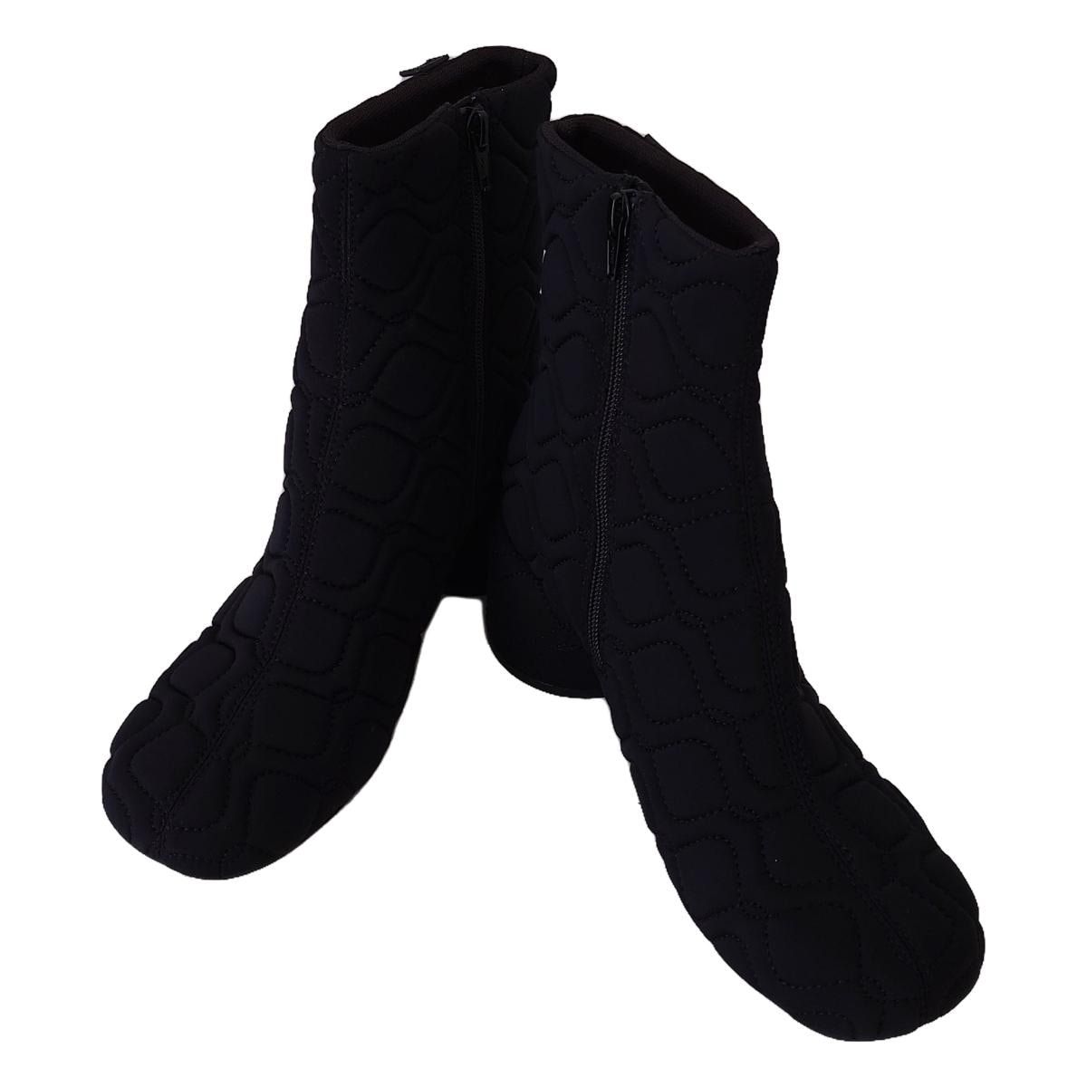 CAMPER カンペール ショートブーツ 38 レディース ニキ K400713-001 黒 キルティング