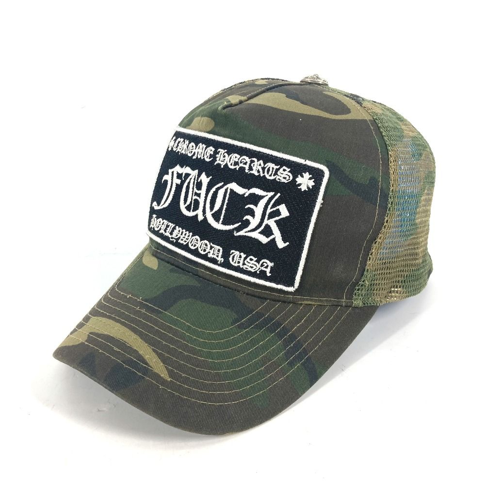 CHROME HEARTS クロムハーツ キャップ カモフラ ロゴ 迷彩 FUCK