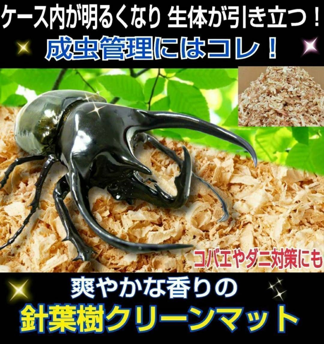 クワガタ、カブトムシの成虫管理専用☆針葉樹マット【30L】コバエ