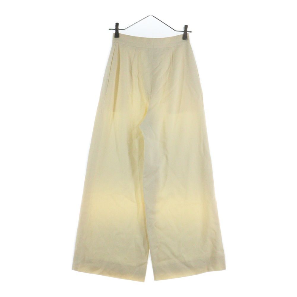 CHANEL シャネル ココマークボタン ワイドフ スラックスパンツ ベージュ レディース