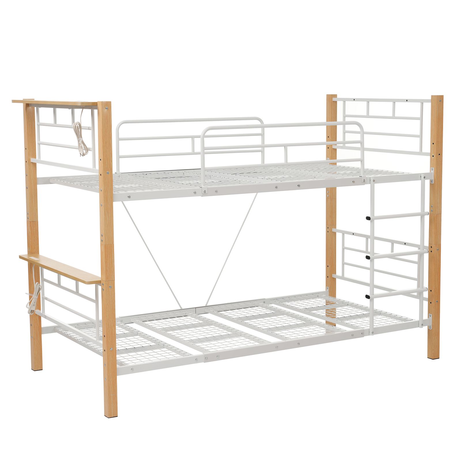 高さ150cm】ロフトベッド パイプベッド シングル ロータイプ 分割可能