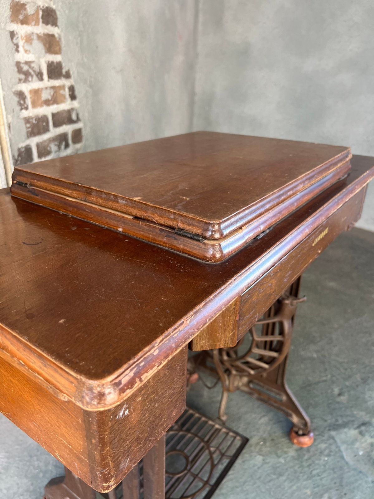 JANOME ジャノメ ミシン台 昭和レトロ ビンテージアンティーク - メルカリ