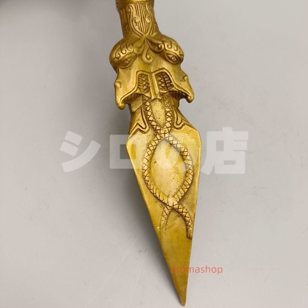 銅製 法器 金剛降魔杵 鎮宅 辟邪開運 風水 招財 置物 工芸品 銅製 法器