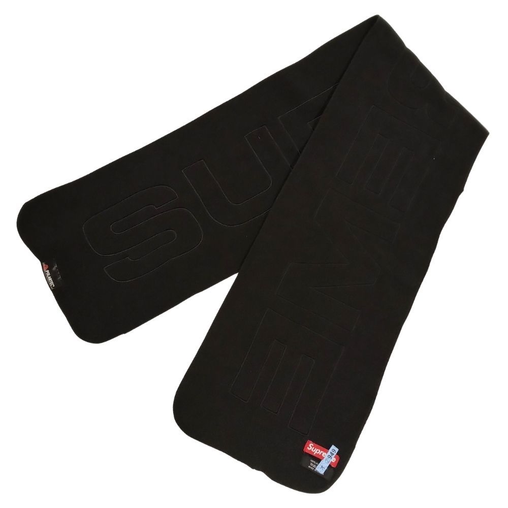SUPREME マフラー 黒/白 ロゴ入り 2025年最新】SUPREME 柄・デザイン：プリント（ロゴなど