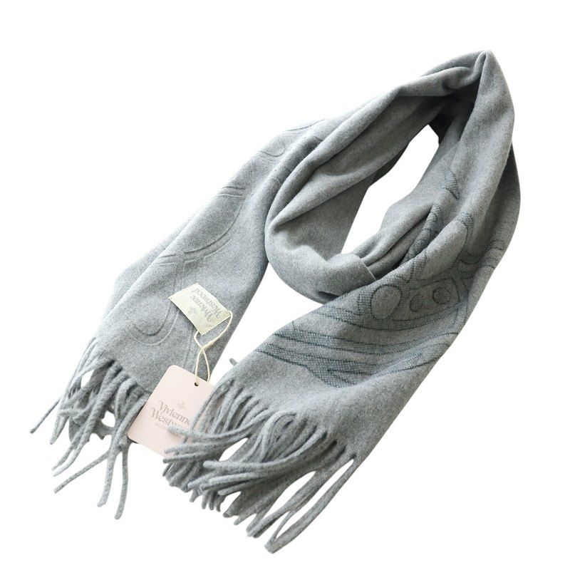 GIVENCHY ウールマフラー GIVENCHY 幾何学模様 マフラー 100%ウール