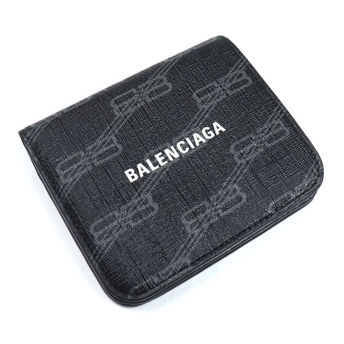 BALENCIAGA バレンシアガ シグネチャー 二つ折り財布 ブラック 594216 ユニセックス