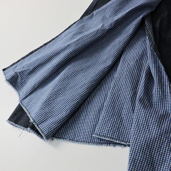 OUTIL ウティ ROBE LEPINE CHECK 炭染料加工 カシュクール