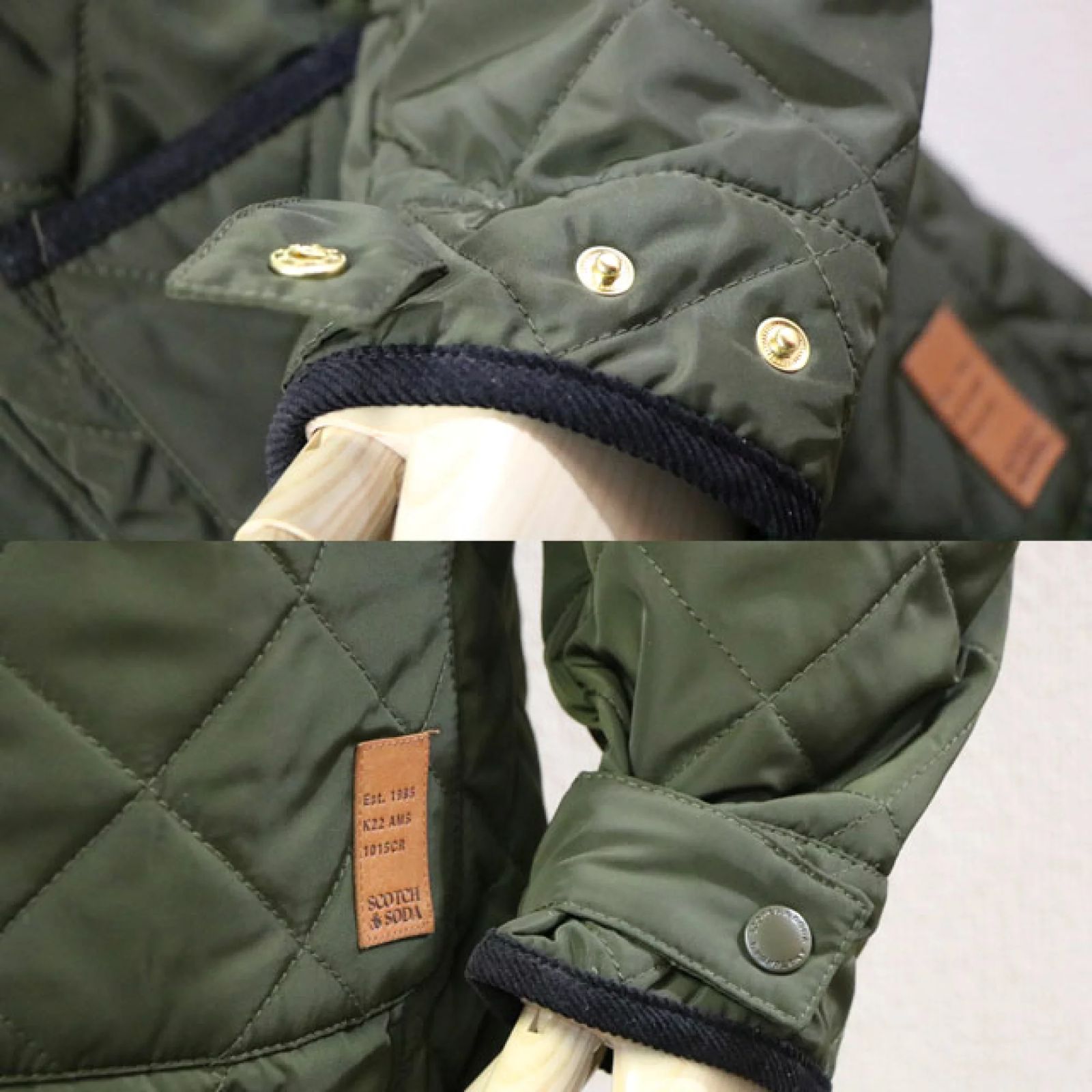 SCOTCH&SODA（スコッチアンドソーダ）中綿キルティングジャケット OD 