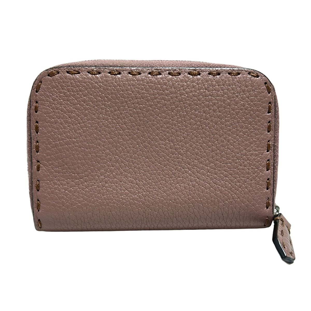 FENDI フェンディ コインケース セレリア 8M0313 ピンクグレー ラウンドファスナー レザー WWW_SUPERTOOLSSHOP_NL