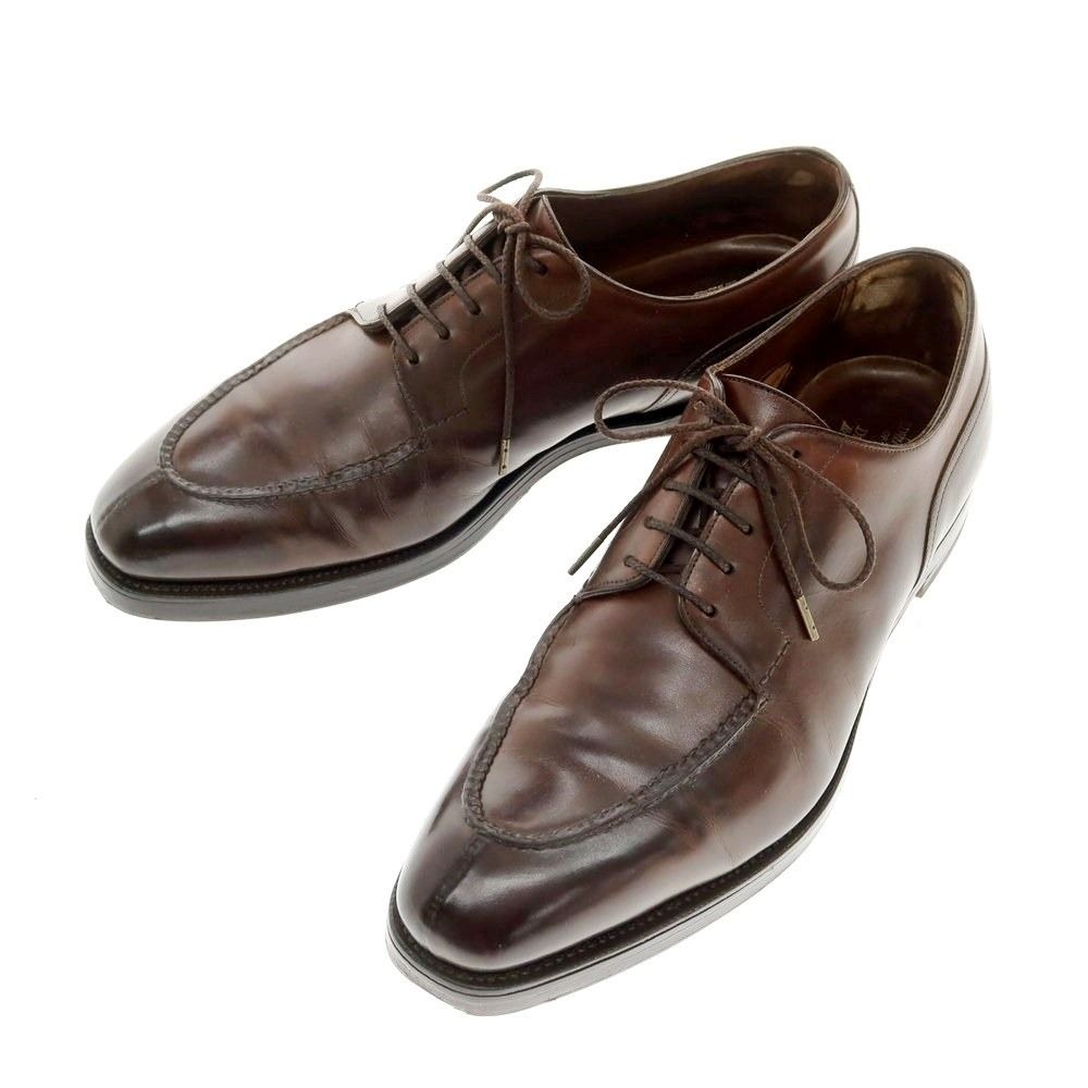 エドワードグリーン EDWARD GREEN DOVER Uチップ ドレスシューズ ブラウン サイズ7 メンズ