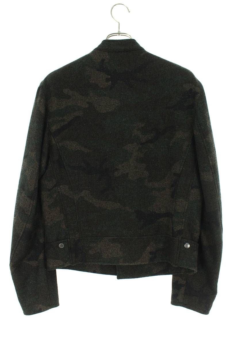 ヨウジヤマモトプールオム 14AW HF-Y03-128 カモフラウールライダース