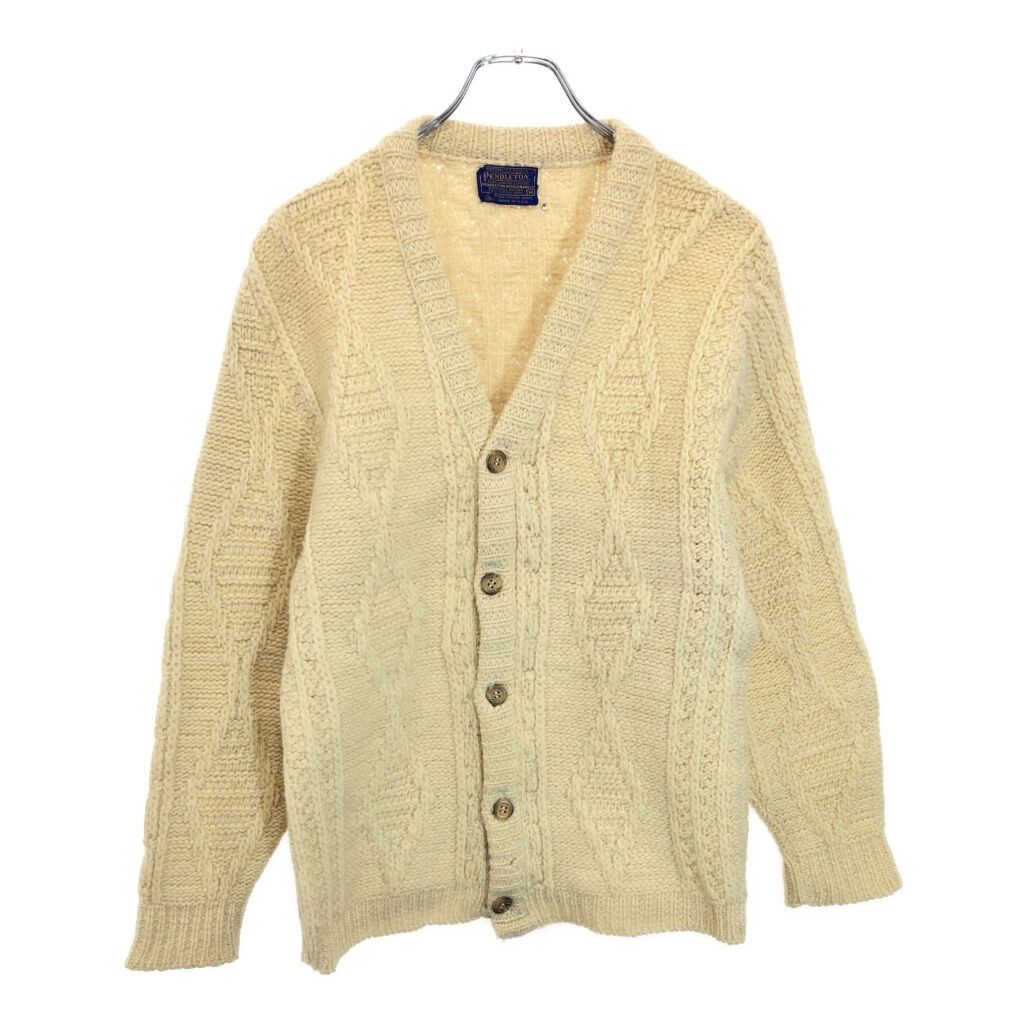 70年代 USA製 PENDLETON ペンドルトン ウールニット カーディガン 