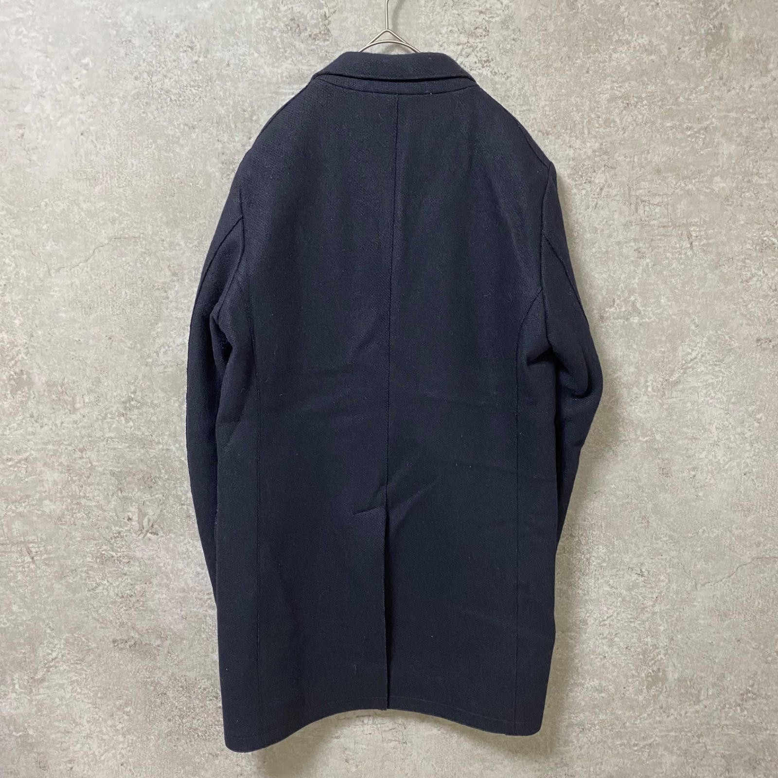 トゥモローランドBLUE WORK ネイビー チェスターコート BLUE WORK ブルーワーク TOMORROWLAND/チェスターコート/M/比翼