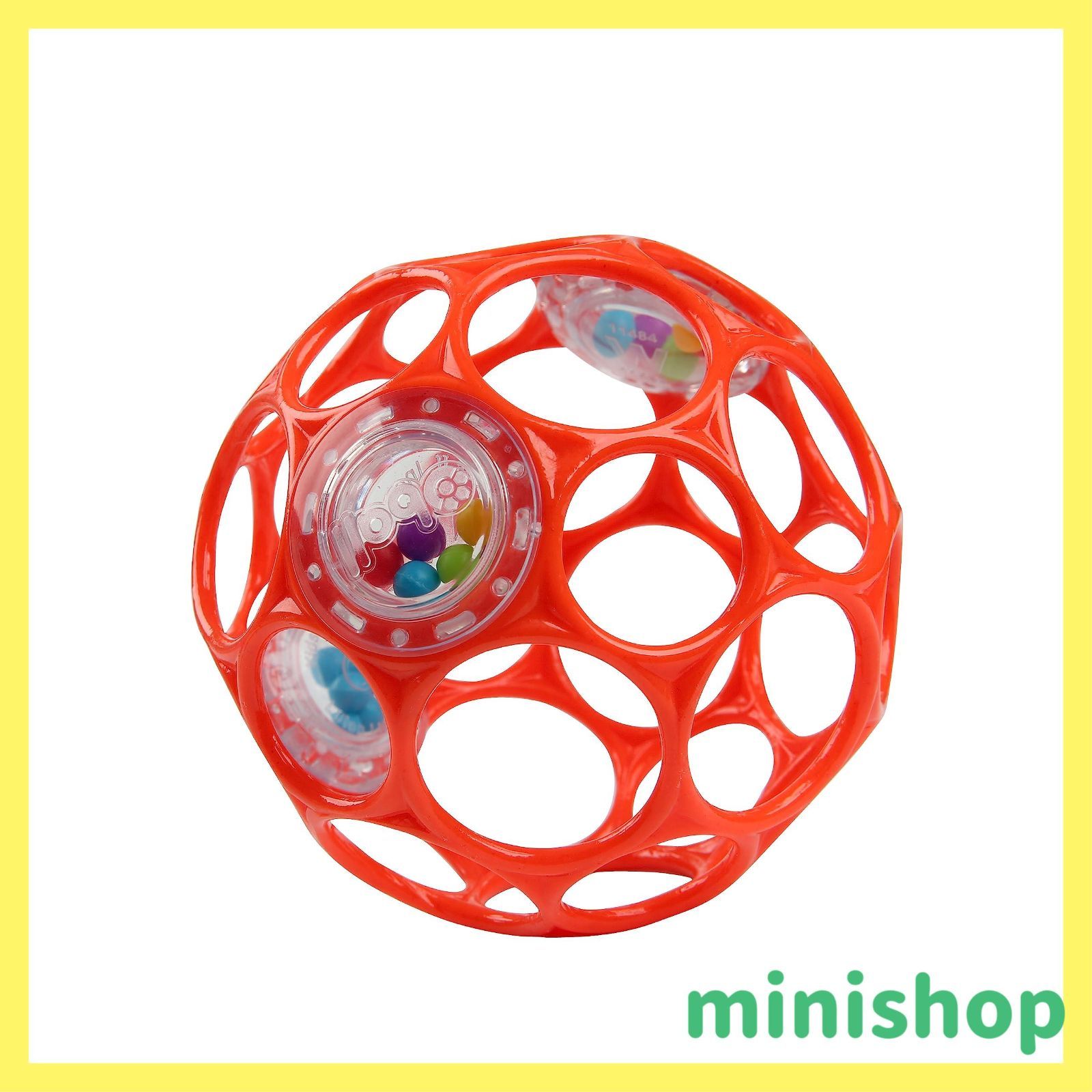 【特価商品】ブライトスターツ Bright Starts Oball オーボールラトル【0ヶ月~】ベビーカー用おもちゃ 歯固め ガラガラ ソフトボール 出産祝い レッド 11487