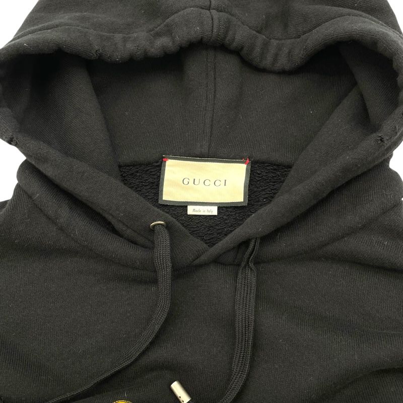 【正規品】GUCCI ブラックパーカー Lサイズ　値段交渉あり 楽天市場】グッチ GUCCI パーカー 衣料品 トップス コットン