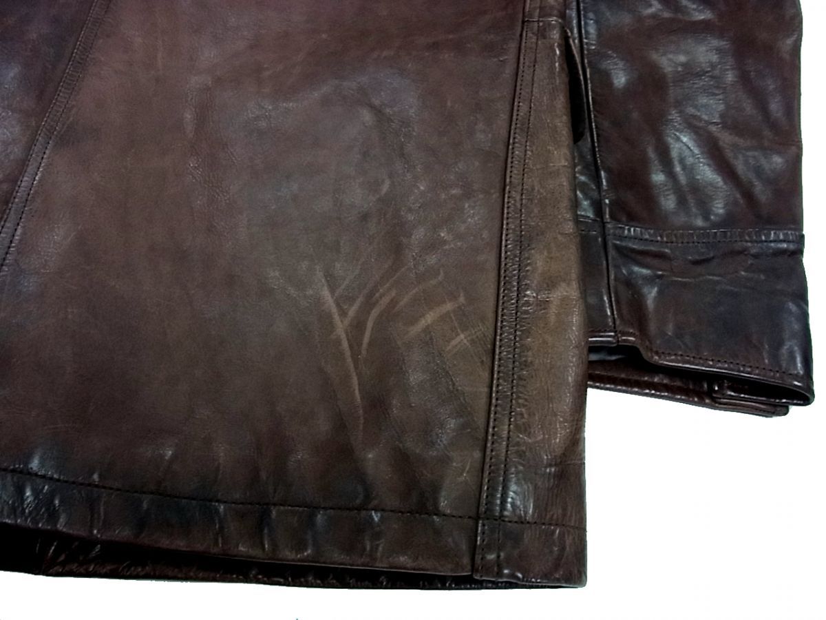 極美品/特価］セオリー レザージャケット やぎ革 スエード ダーク